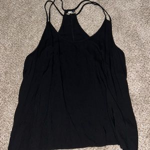 Mudd black double strap tank top.